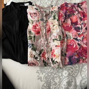 Posh peanut set of three footie pajamas size 12-18